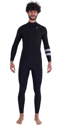 2024 Hurley Mens Advant 4/3mm Chest Zip Wetsuit MFS0013403 - Black